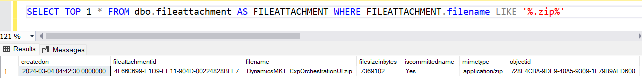 FileAttachment SQL